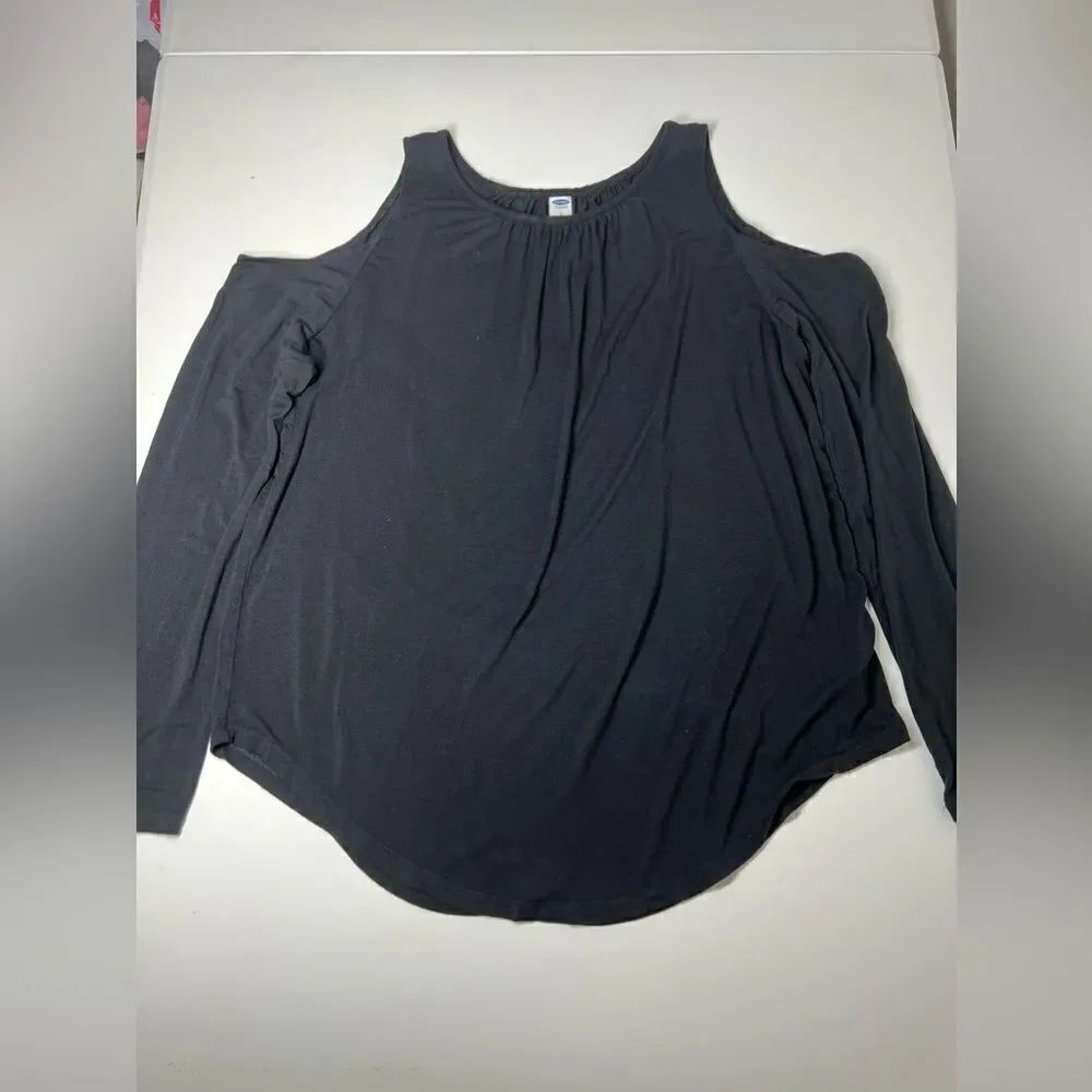 Old Navy Open Shoulder Long Lleeved Top Blouse Size L